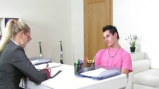 Dude with camera fucks female agent pov on casting