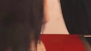 Petite Asian gives toy blowjob